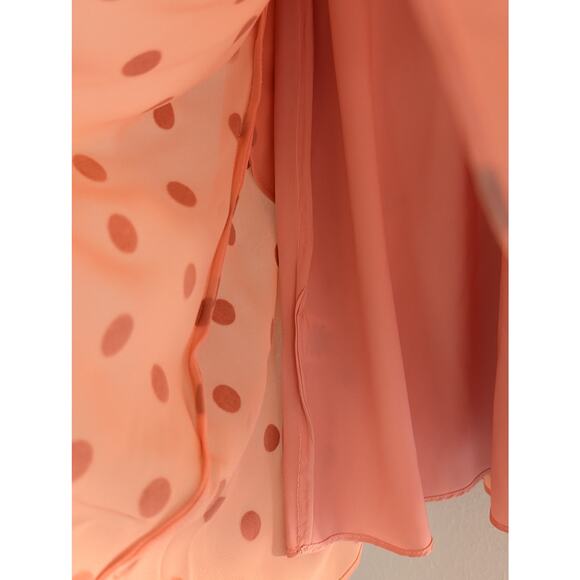 NWT Pearl by Lela Rose Rose Multi Polka Dot Dotted Ruffle Dress Size 8 $475 - Picture 6 of 8